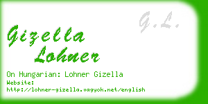 gizella lohner business card